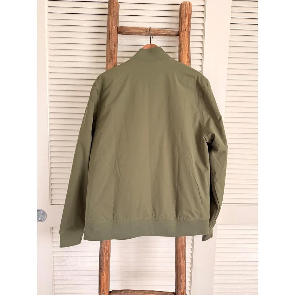 Banana Republic Women Olive Green Bomber Jacket Full Zip Size‎ Medium